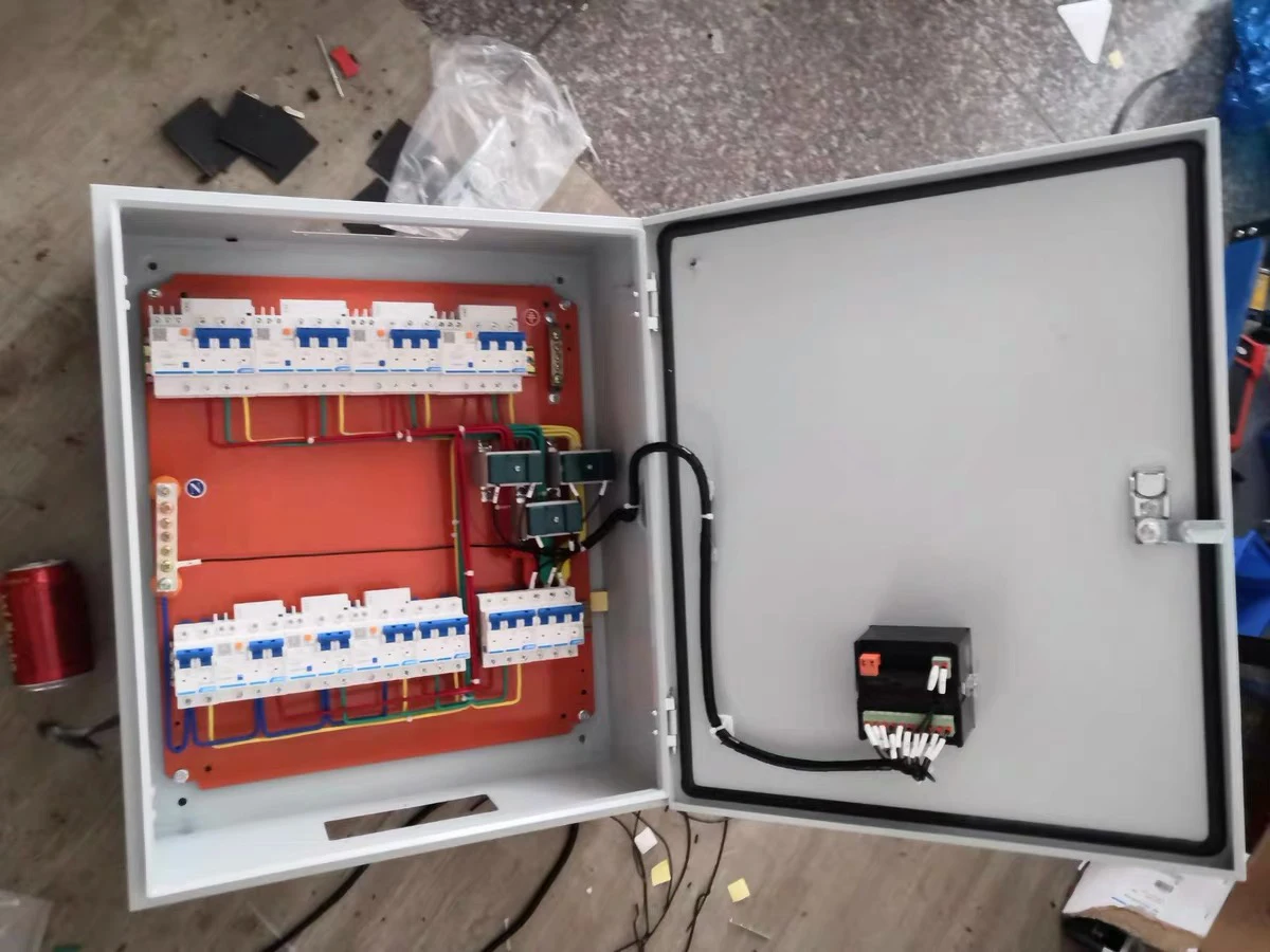 Dual power supply control cabinet strong current wiring box rainproof complete set of distribution box switch control box