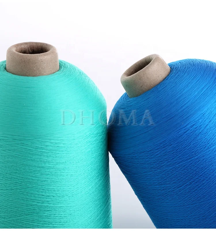 dope dyed 75d/2 polyester stretch recycle yarn for shoes upper