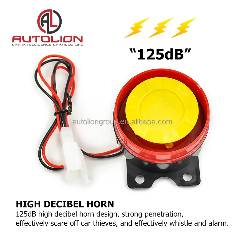 Waterproof Motorcycle Alarm Anti-hijacking System with 2 Remote Control Key