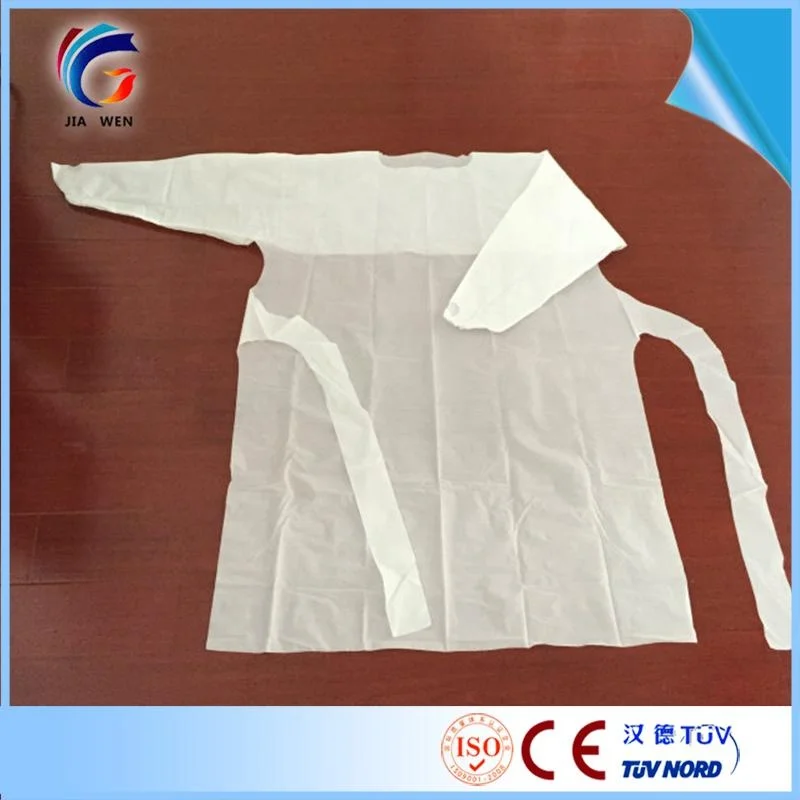 Best selling Wholesale Laboratory Dental Operation Disposable Sterile individual packaging CPE Gowns with Thumb up