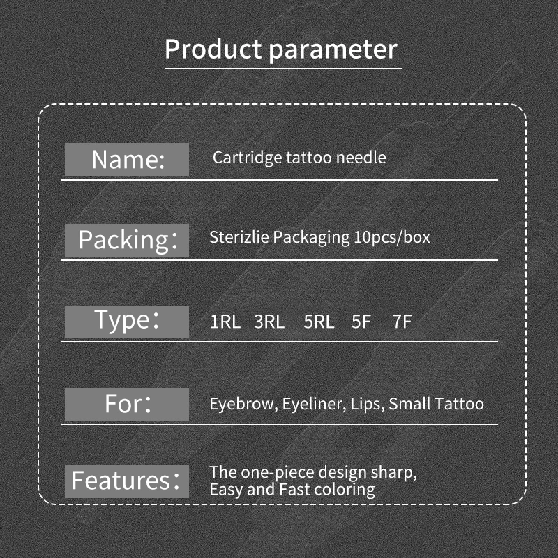 20pcs Sterilized Disposable Eyebrow Tattoo Needle 600D-G Permanent Makeup Cartridge Needles for Permanent Makeup Pen