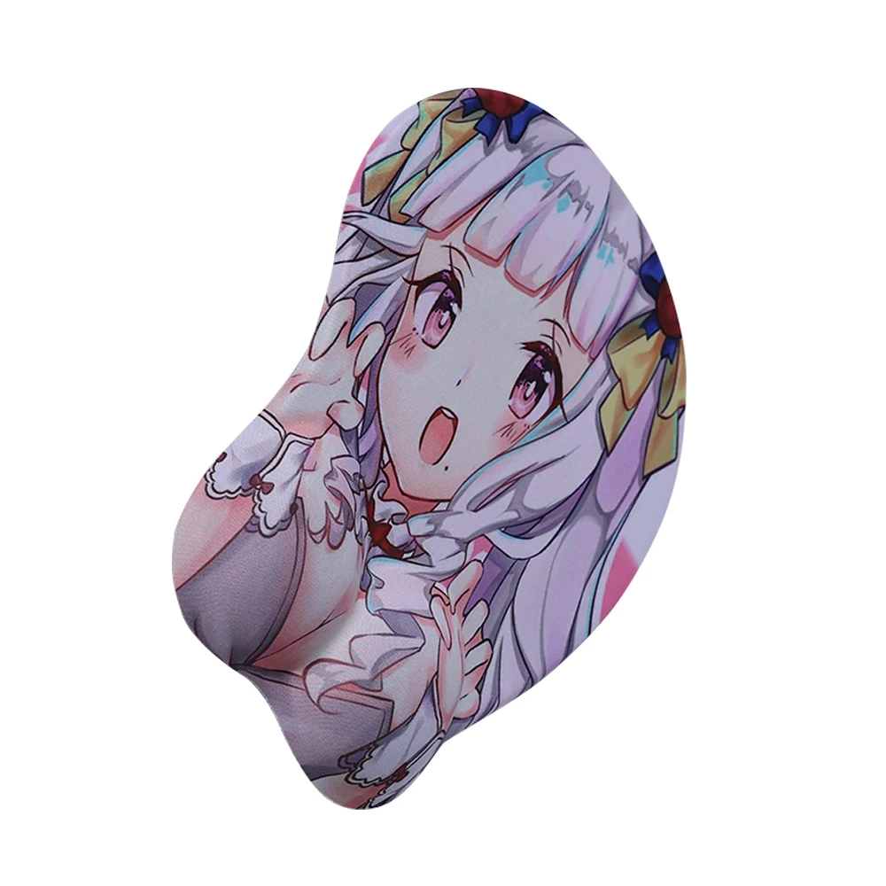 Factory Direct High quality Promotion gift Wrist rest gaming Mouse Pad with Gel silicone wrist support mouse mat