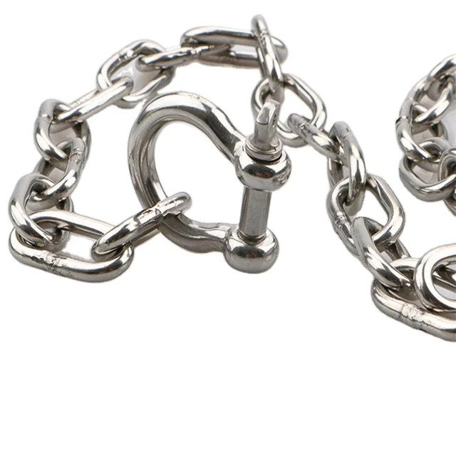 316 DIN766/DIN763 6mm short long link chain, stainless steel chain