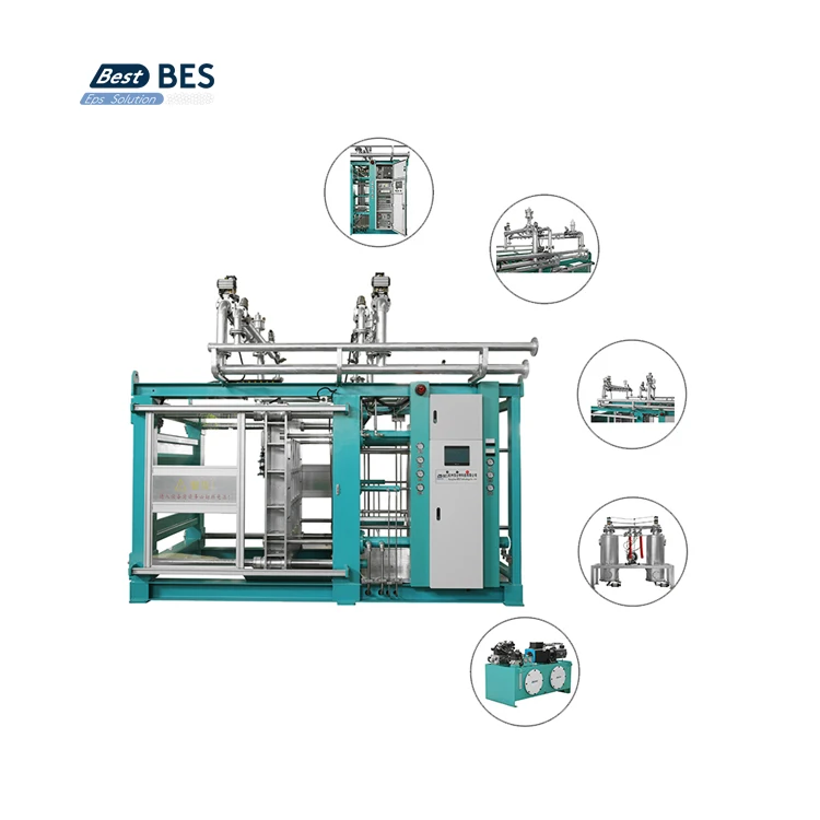 EPS Expanded Polystyrene Shape Moulding Molding Machine For Vegetable Fish  Box Helmet Blood Test Tube Assembly Parts Cornice