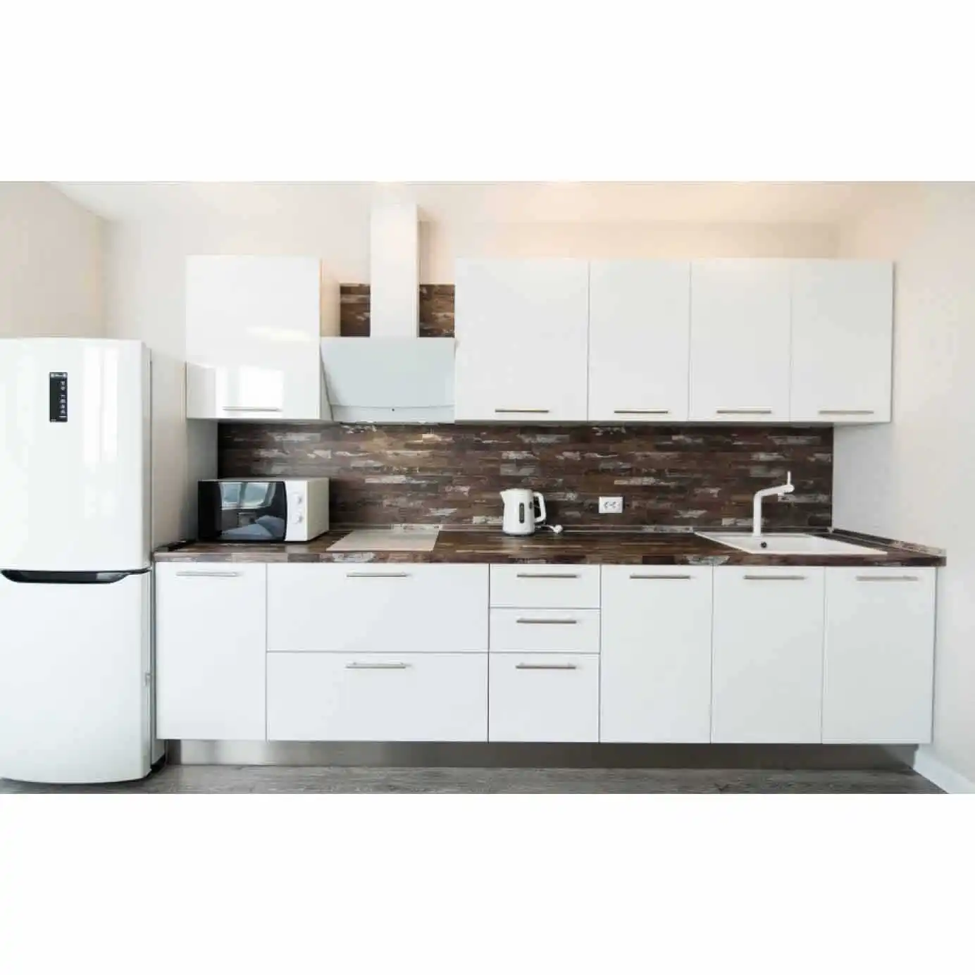 Vermonhouzz, лидер продаж, изготовленный на заказ, в американском стиле, панели Kendall, твердый деревянный лаковый кухонный шкаф, белые деревянные кухонные шкафы
