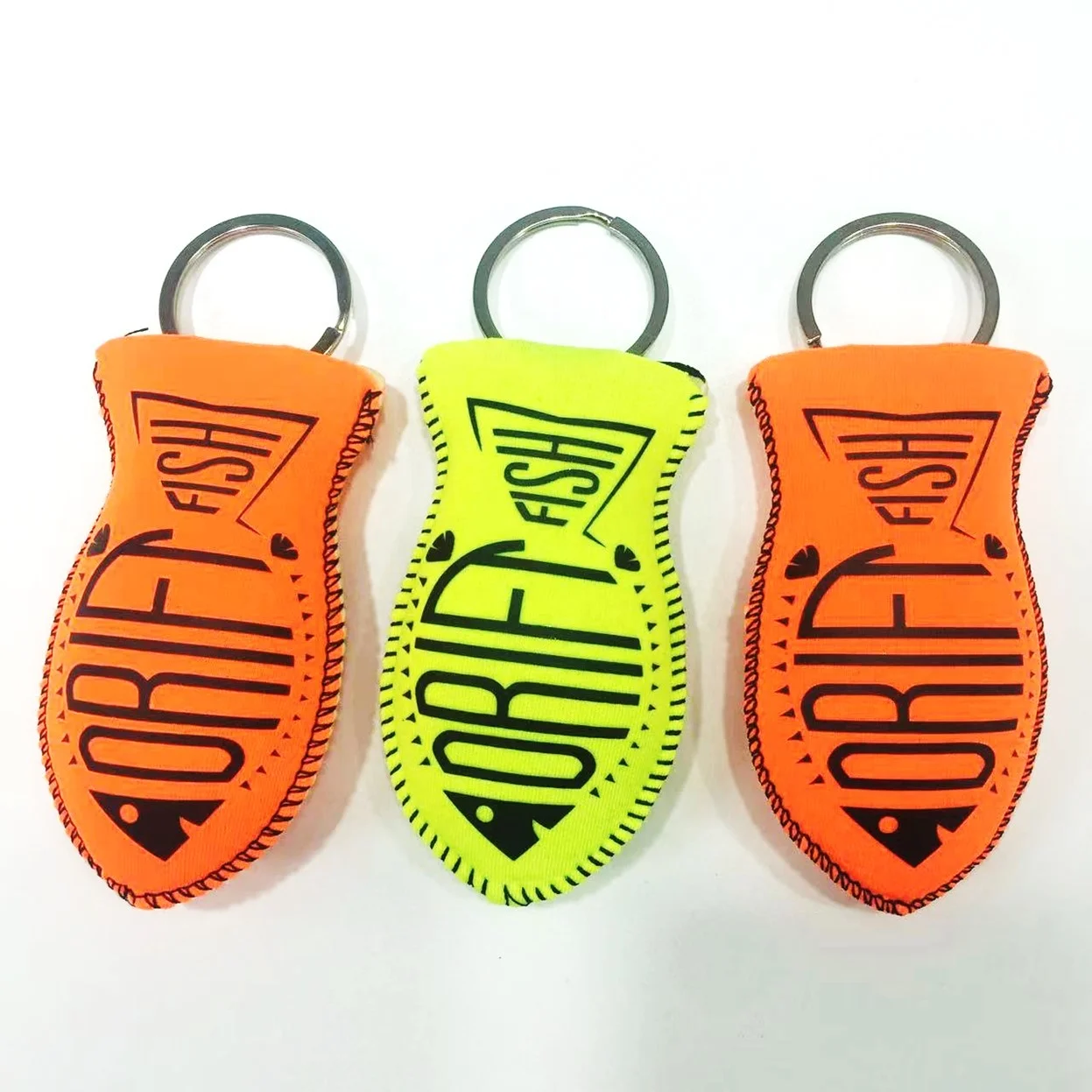 Factory Wholesale Fish Design Floating Keychain Boat Custom Neoprene Foam Floating Keychain with Logo
