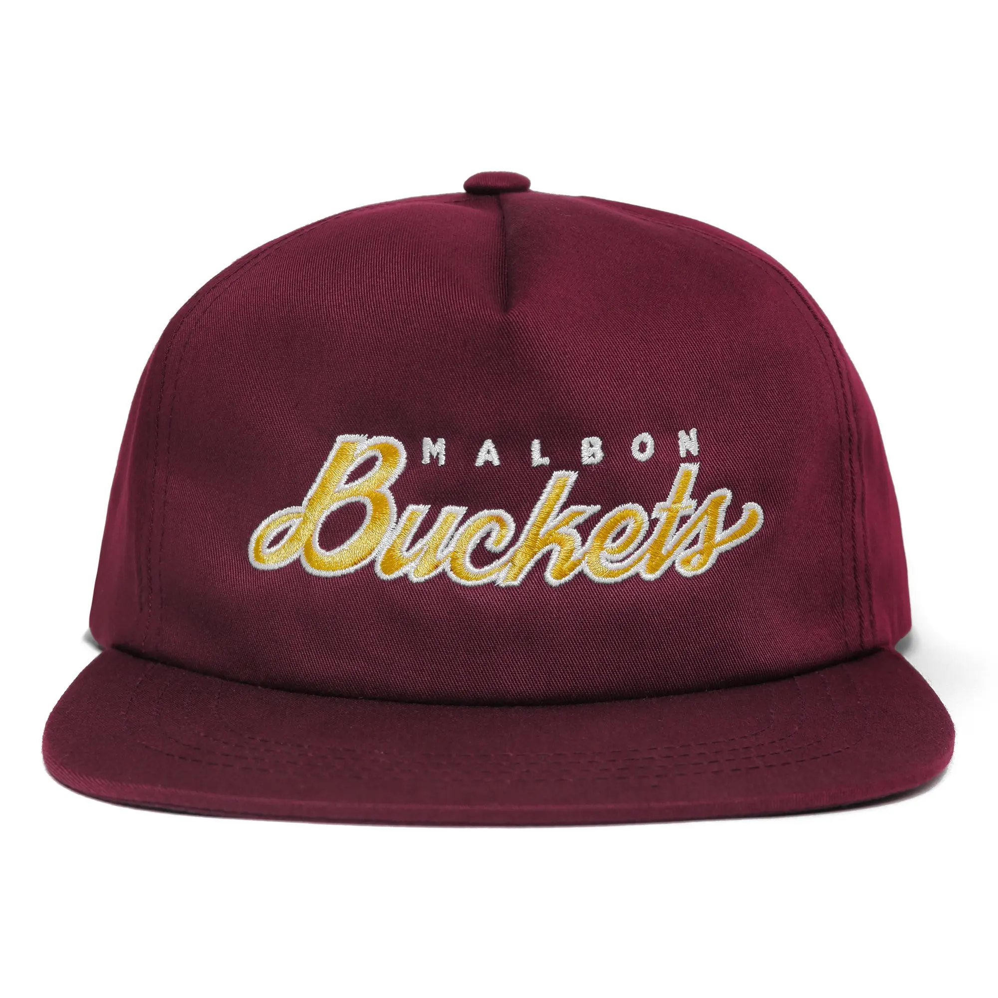 Custom premium 5 panel flat embroidery wine red cotton snap back caps flat bill unstructured plain snapback hat