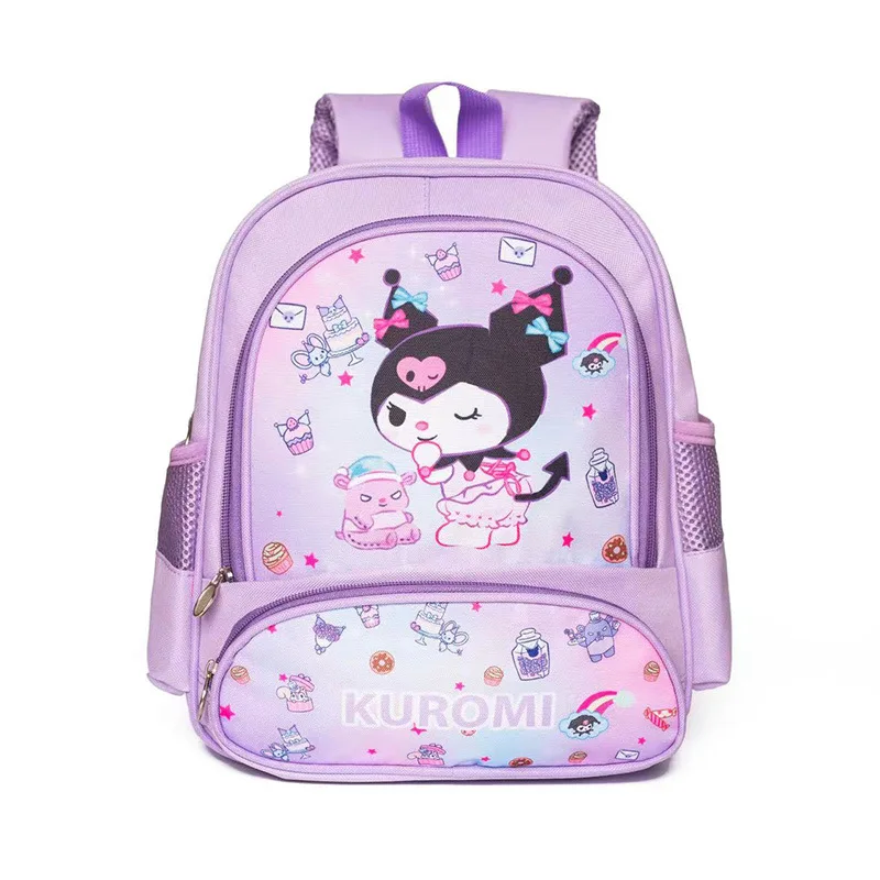 XUX Kids Cartoon Backpack Large Capacity Cute Kuromi Primary School Lightweight Backpack Kindergarten Bag Wholesale