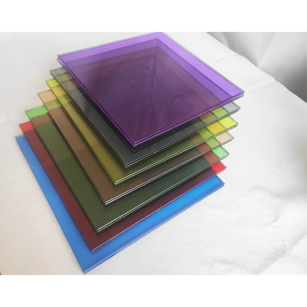 6.38mm 12mm High Security Toughened Clear Curved Glass Tint Temper Glass Price Polished Edge Laminated Mirror Glass Tint Temper
