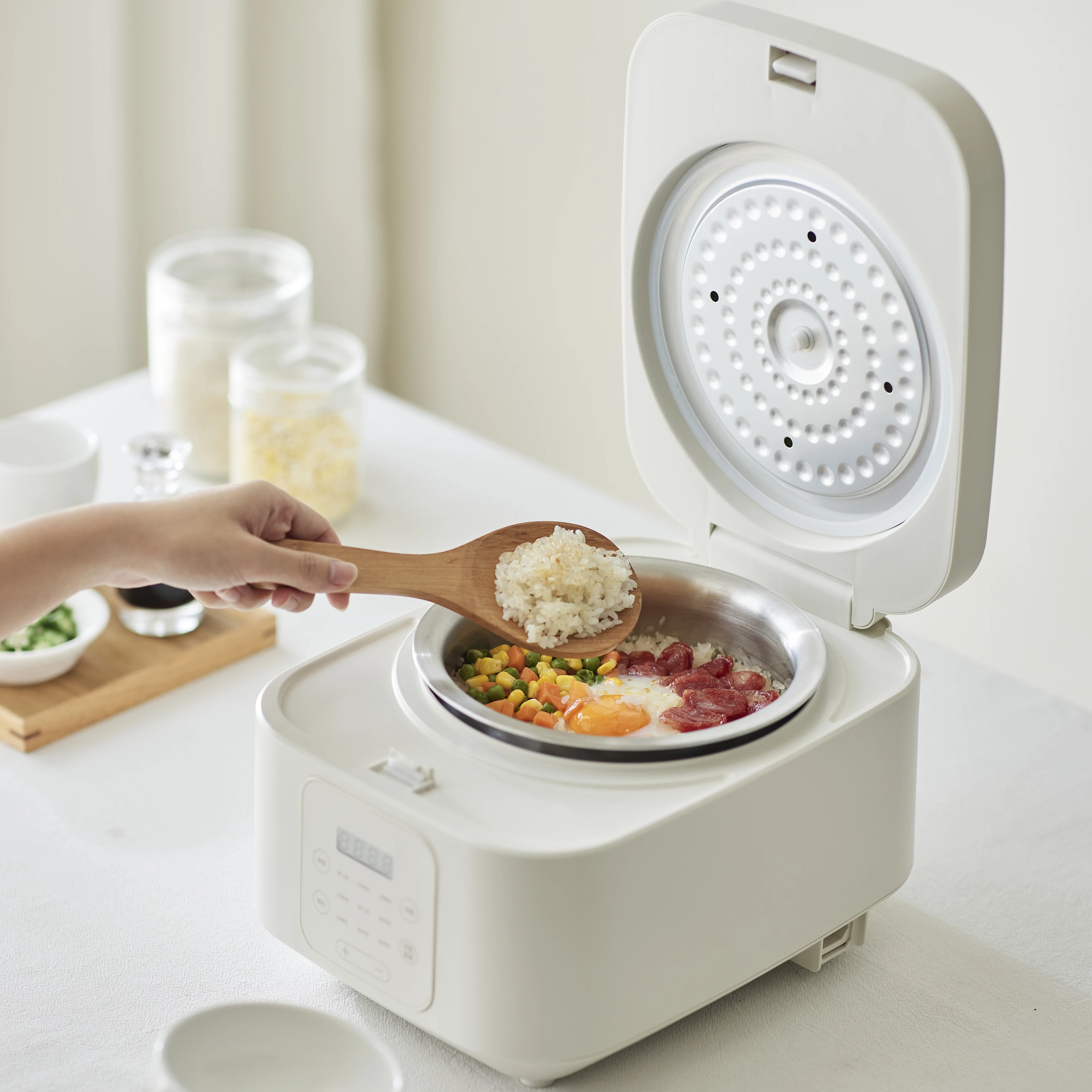 Factory Direct Rice Cooker Multi-function Soup Stew & Rice Cooker Stainless Steel Liner Pot for Low-sugar Steamed Rice