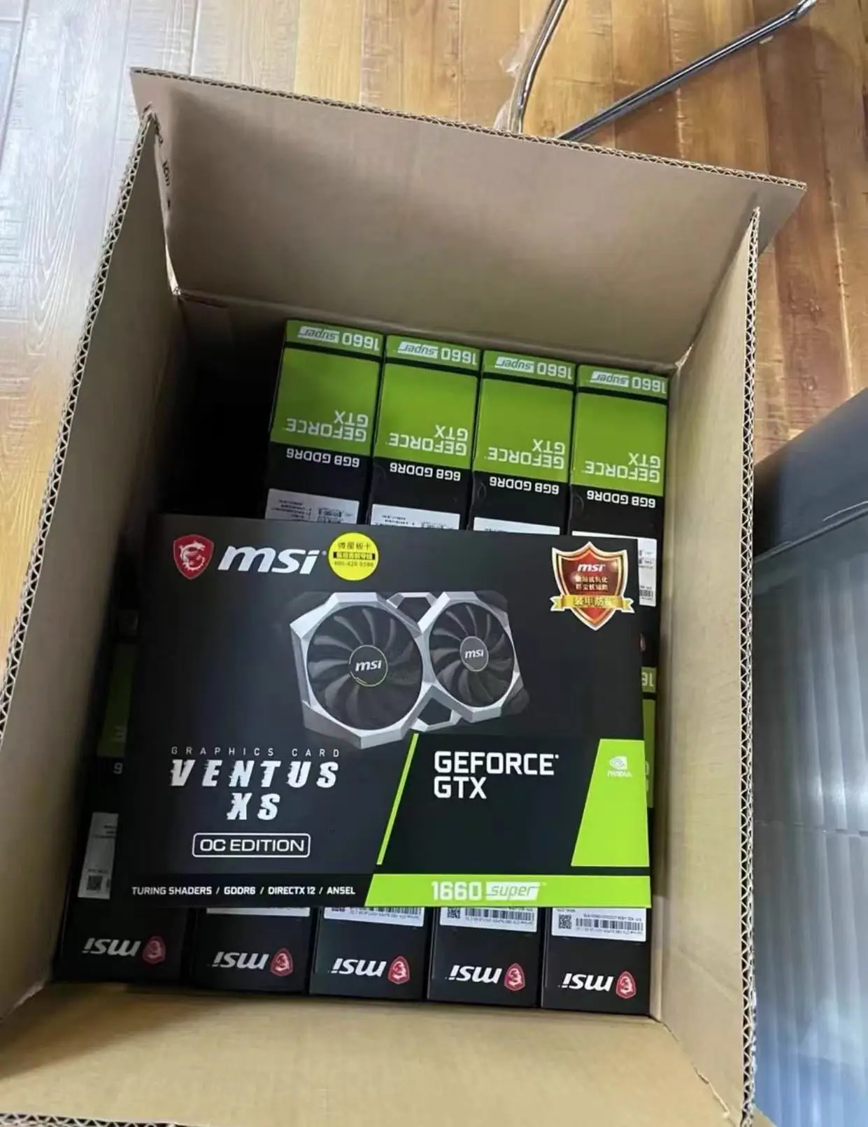 Used Msi Original Geforce Gtx1660 Super 2x Used  Video Card 6gb Gddr6 Gpu 192bit Game