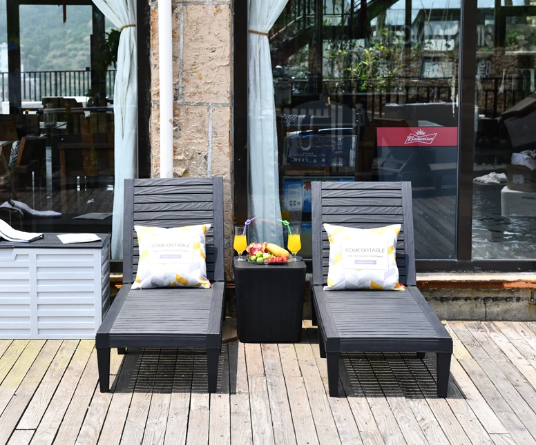 Pool Furniture Outdoor Beach Swimming Pool KD Lounge Chair Sunbed Plastic  Sun Modern Furniture Color Feature Weight Eco Origin