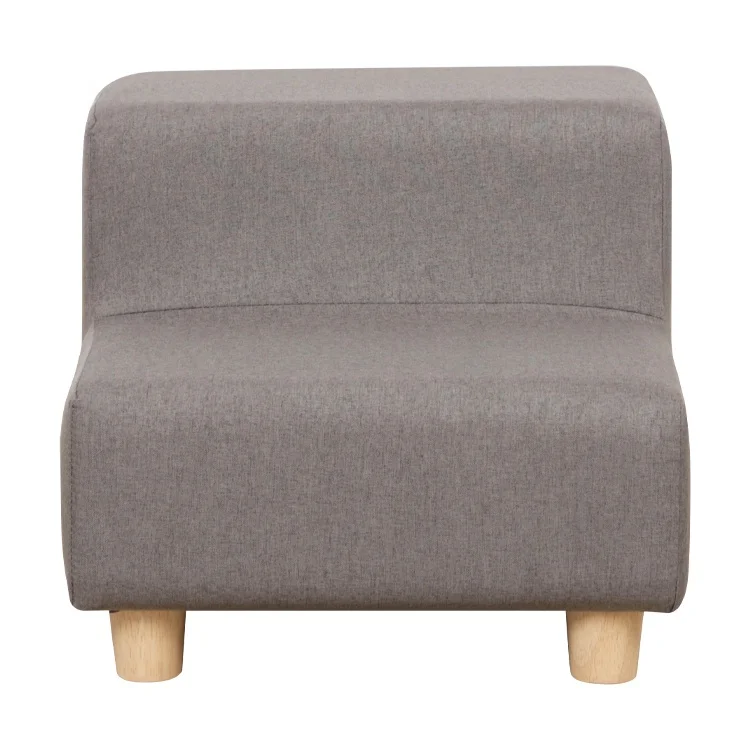 high quality linen dark gray square shape sitting  stool sofa for pets sofa