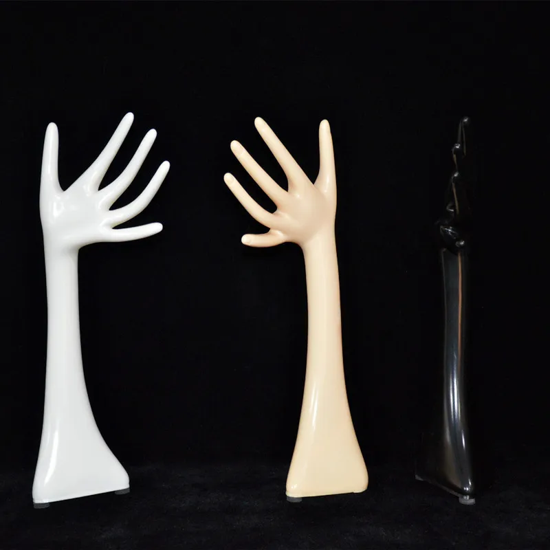 New fashion beautiful window display watch ring jewelry display female plastic mannequin hand with arms for glove