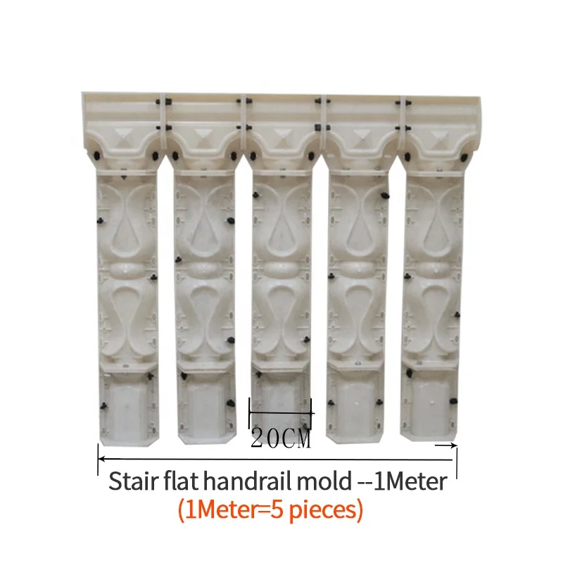 Wholesale stair handrail modern concrete abs plastic staircase railing mold Baluster fence constructiin Indoor and outdoor mould