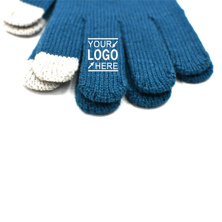 unisex black Custom Logo Cell Phone Smartphone Touch Gloves for Winter Tactile Texting Touchscreen Gloves Touch Screen Glove