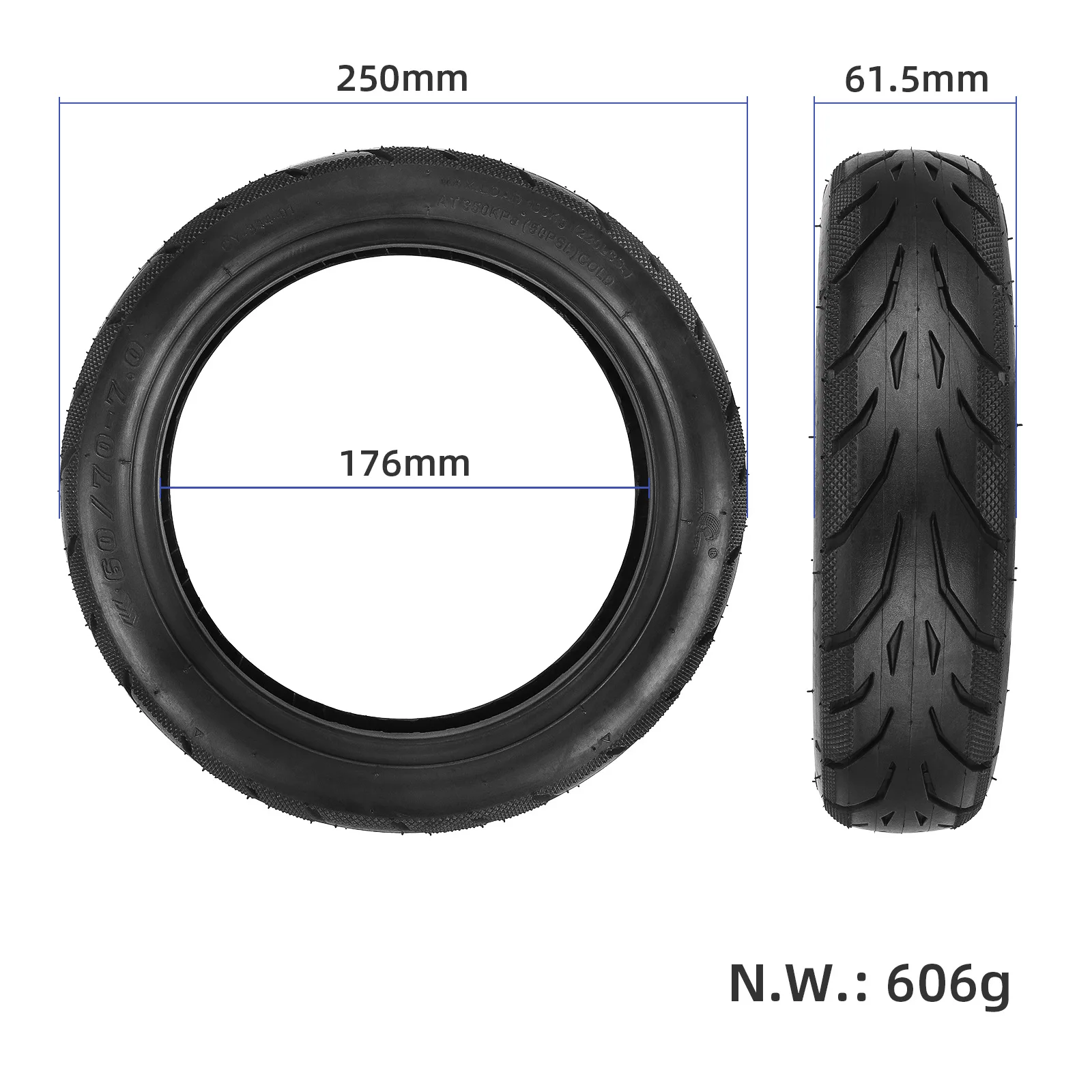 10 inch outer tire 60/70-7.0 Vacuum Tire For Xiaomi 4 Pro Electric Scooter