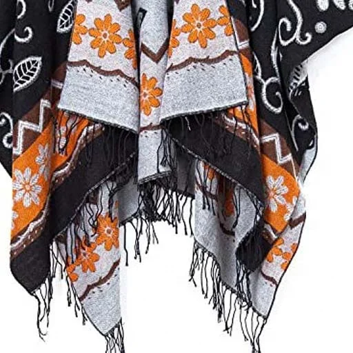 Hot Selling Wool Polyester Material Fashion Men Winter Woman Cashmere Blanket Shawl Cloak Women