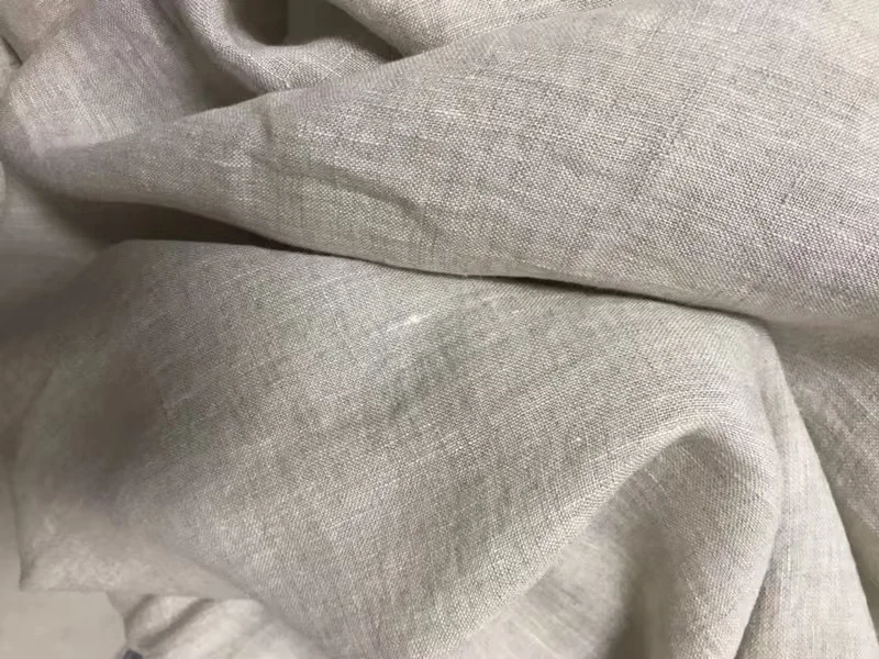 Factory supply make to order eco-friendly natural pure flax  linen fabric for clothing