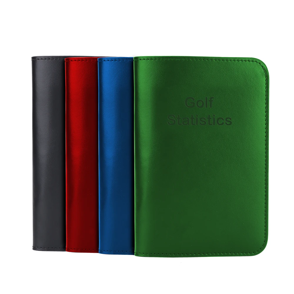 Stationery Supplies Custom Leather Golf Score Book Memo Pads PVC voltage forming document set custom logo new cross-border bag
