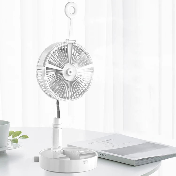
New modern design Multifunctional mute folding retractable fan for cool summer artifact 