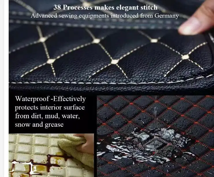 Hot Sale 3d 5d Auto Leather Easy Clean Fussmatte Waterproof Floor Covering Carpet Car Mat Trunk Boot Liner for
