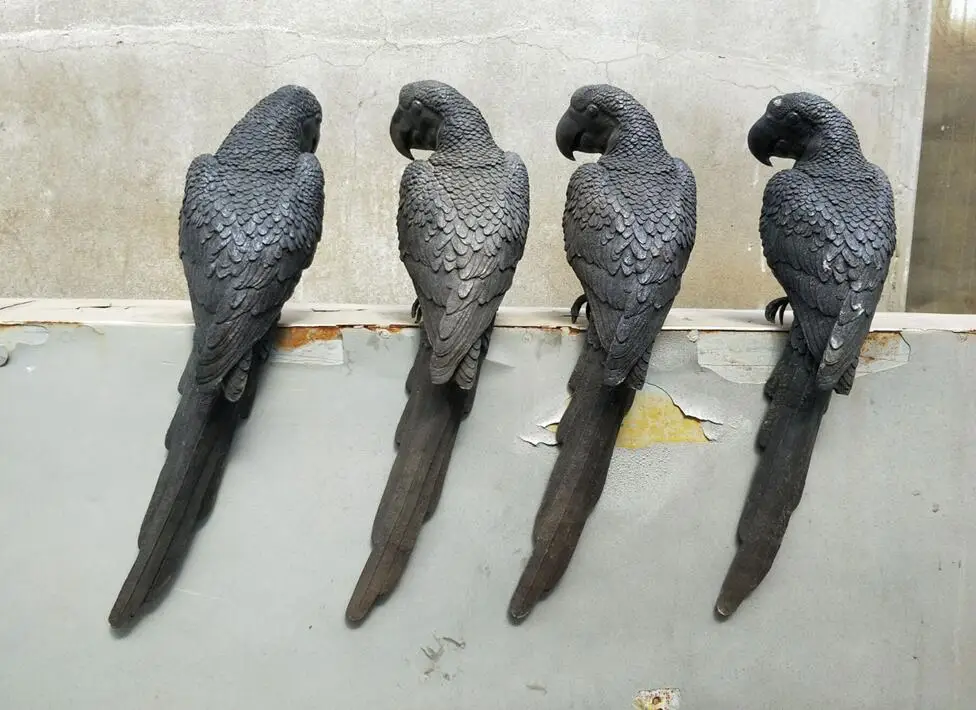 Casting Bronze Parrot Bird Statue