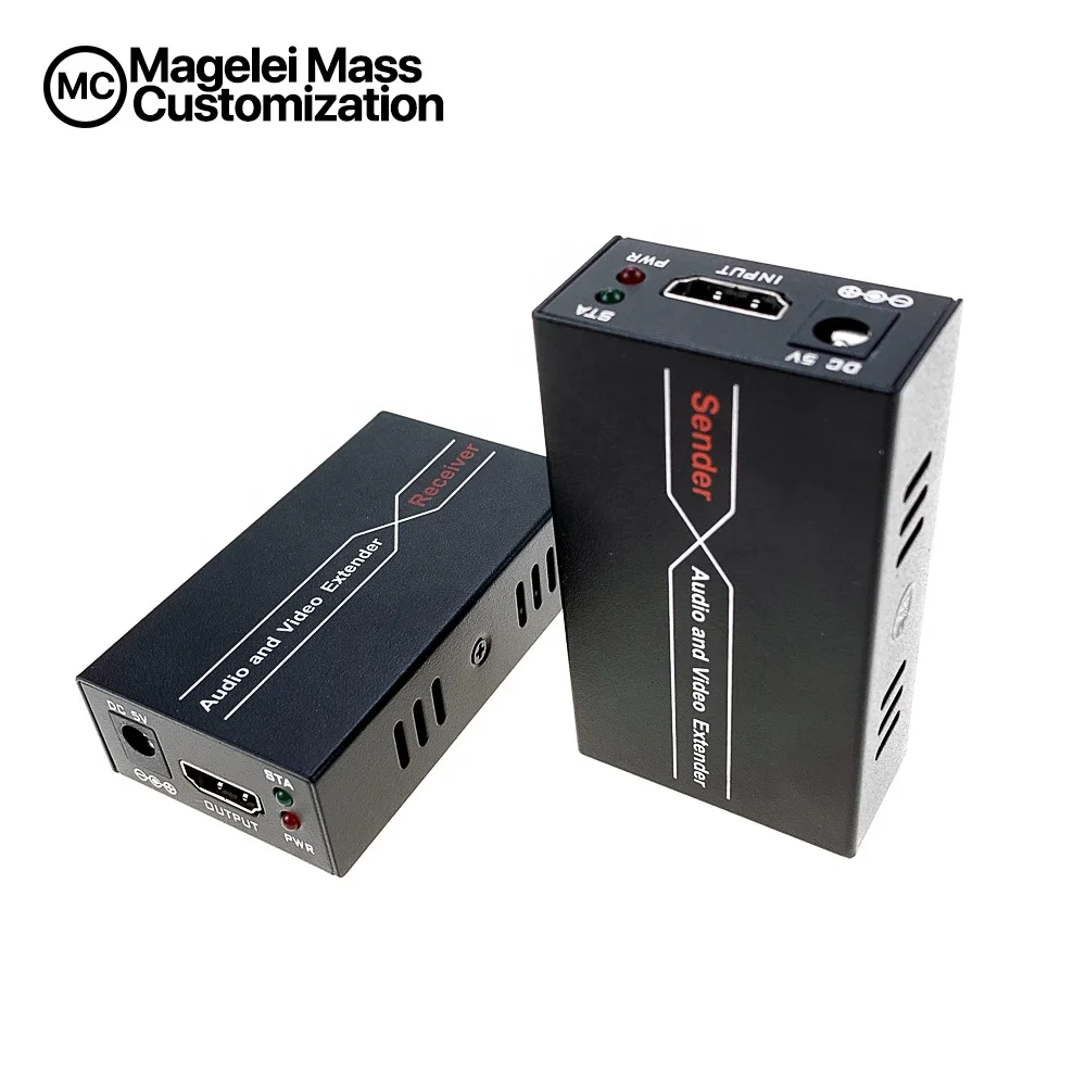 Promotion New OEM HDMI Extender 60m 1080P RJ45 Single Cat5e/6e Ethernet Cable for Other Home Audio Devices Signal Amplifier