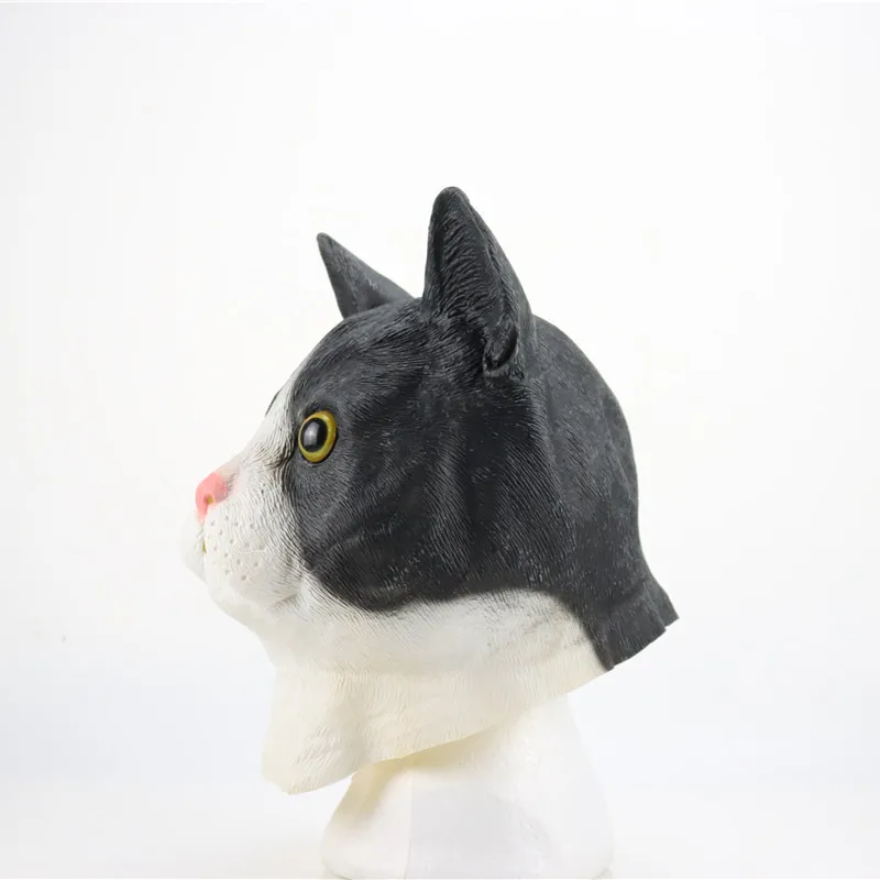 Hot New Cat Role Play Full Head Animal Latex Mask