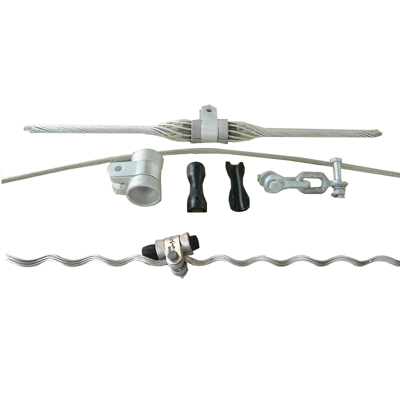 Hot dip galvanized electric cable power fitting preformed strain clamp