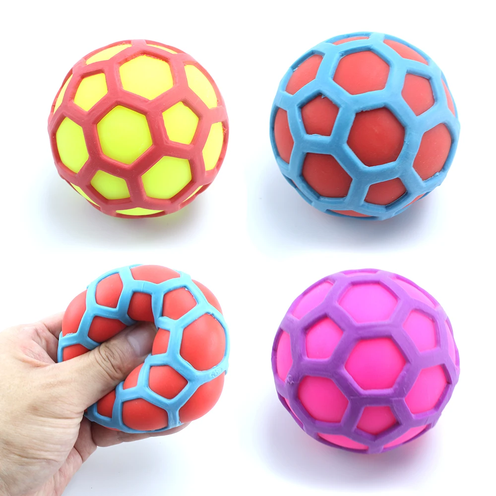 handmade Soft TPR Squeeze Toys taba squishy Relief Rainbow ball Knead For Kids Birthday Christmas Gifts Squeeze Toys