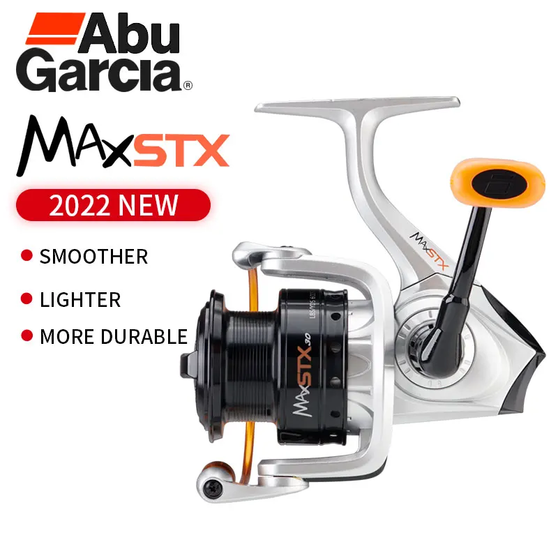 2022 New Abu Garcia Max STX SP Spinning Fishing Reel 5+1BB 5.2:1 5.8:1 Everlas Bail Rocket Spool Durability Fishing Reel