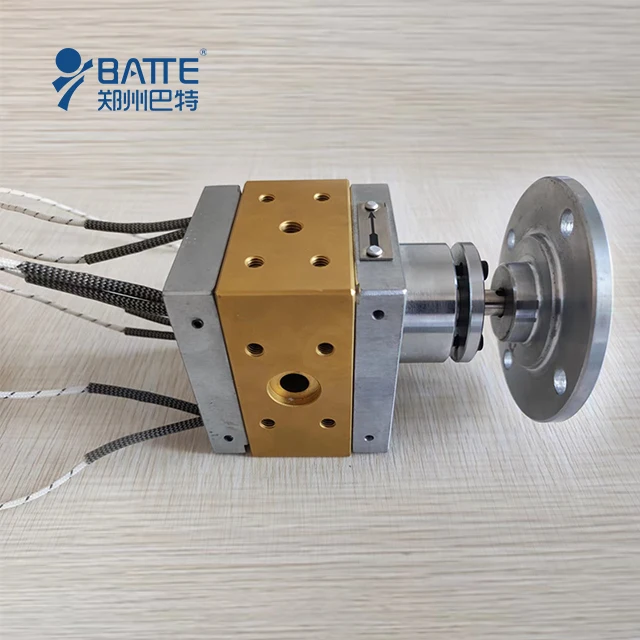 Plastic filament extruding machine with polymer mini melt pump for plastic extruder