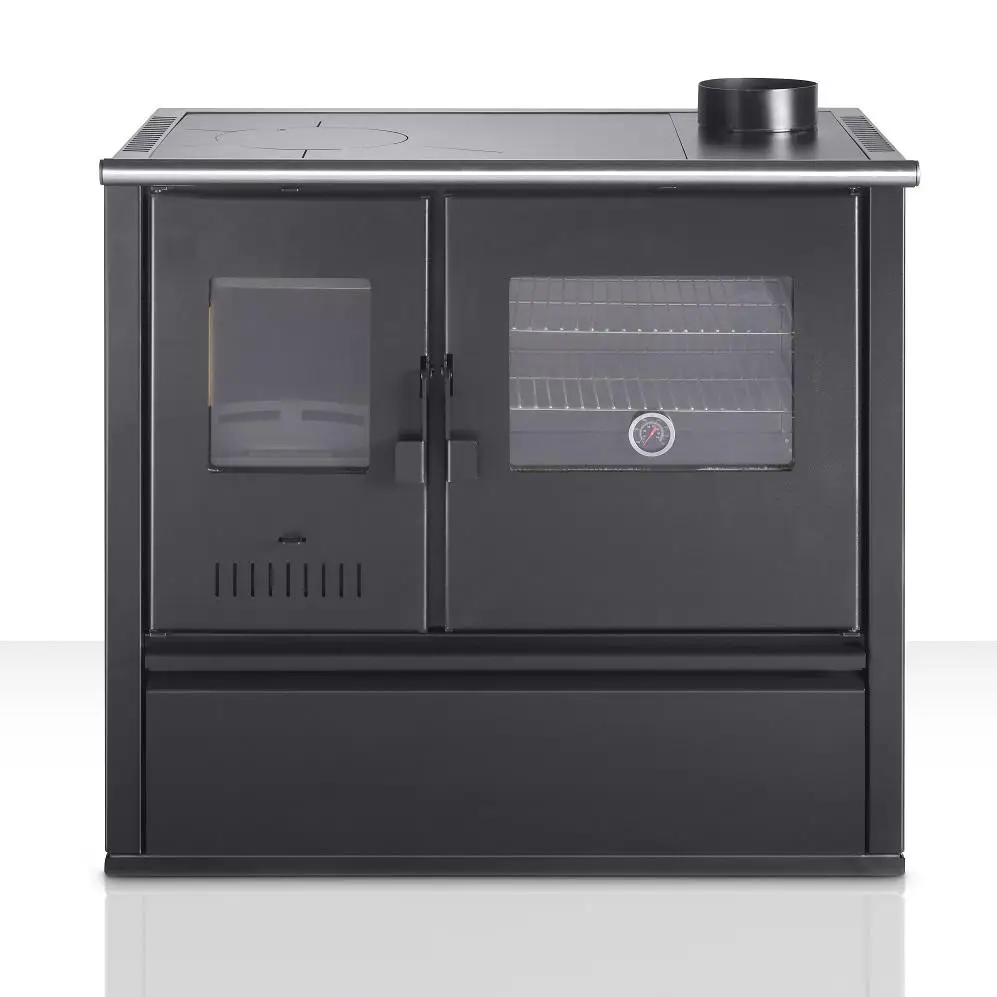 European Quality Freestanding Wood Burning Cooking Stove With Oven