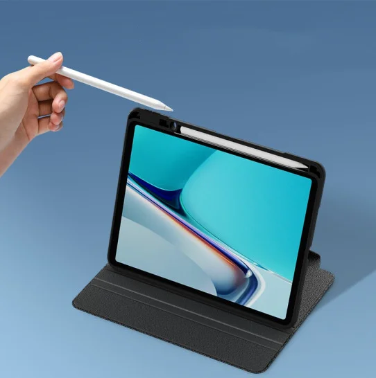Shockproof Protective Case for iPad Air Pro 11 Mini 360 Rotating Cover with Pencil holder 2022 10 Gen PU Leather Case