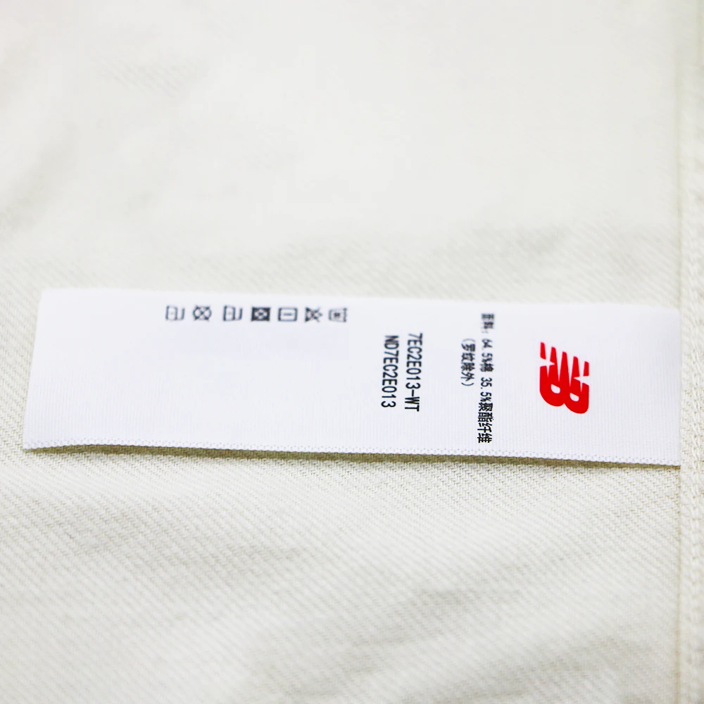 Wholesale Free Sample clothing labels custom printed care label satin washing sewing labels Fast delivery OEM production