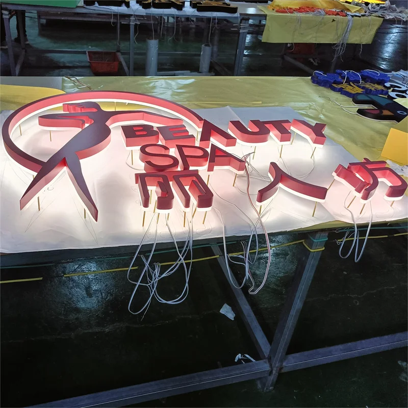 3d Led Shop Sign Digital Signage Electronic Billboard Signs Outdoor Hanging Small Led Light Number