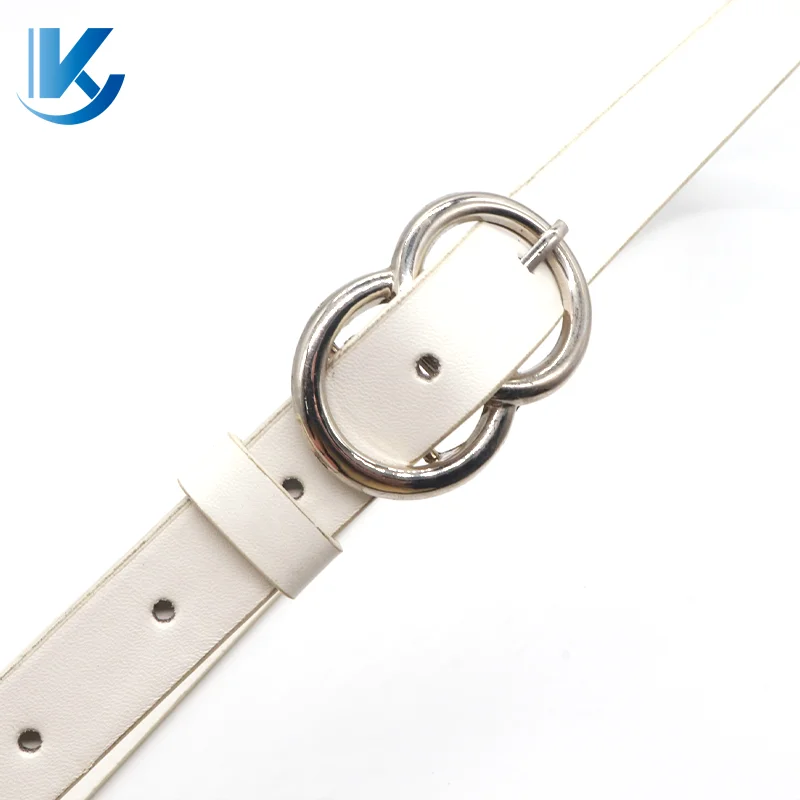 KY Slim Size Fashion Black and Brown Genuine Leather Belts for Ladies
