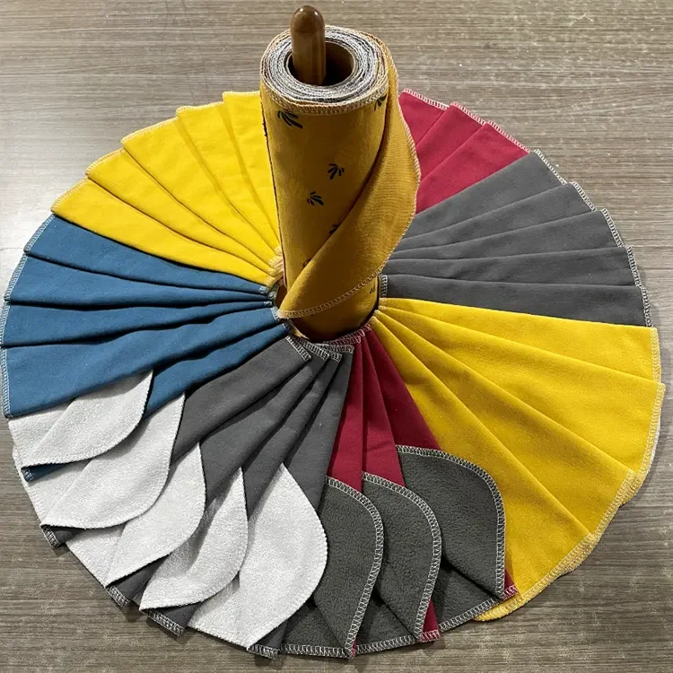 Factory Price Eco-Friendly Paperless Unbleached Cleaning Cloth Unpaper Towel Reusable For Kitchen