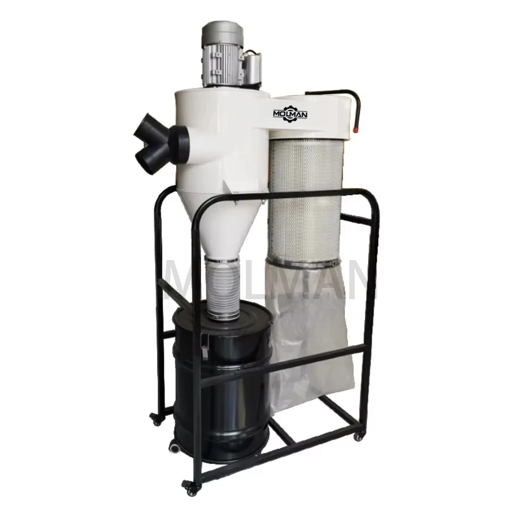 2HP 3HP 4HP 5.5HP 7.5HP 10HP Industrial Vacuum Cleaner Woodworking Metal Powder Cyclone Separator Dust Collector