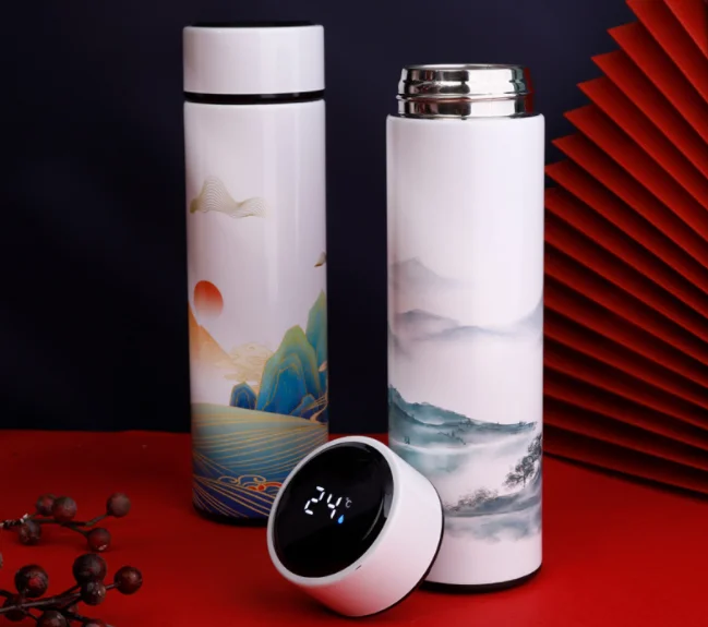 Factory sport 304 stainless steel intelligent Insulation water bottle Outdoor travel Unique LED Temperature Display Vacuum Flask
