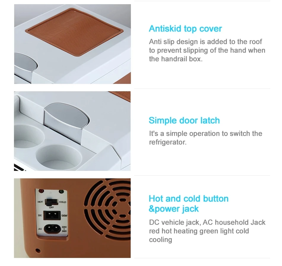 15L Car Refrigerator 12V/24V Household Refrigerated Portable Small Freezer Suitable for Outdoor and Travel