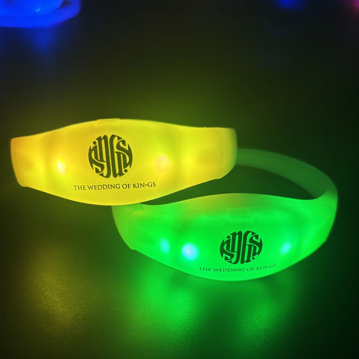Live Show Gig Bar Lighting Concert Remote Control DMX Glowing Light up Luminous Nfc Rfid Silicon Wristband Led Bracelets