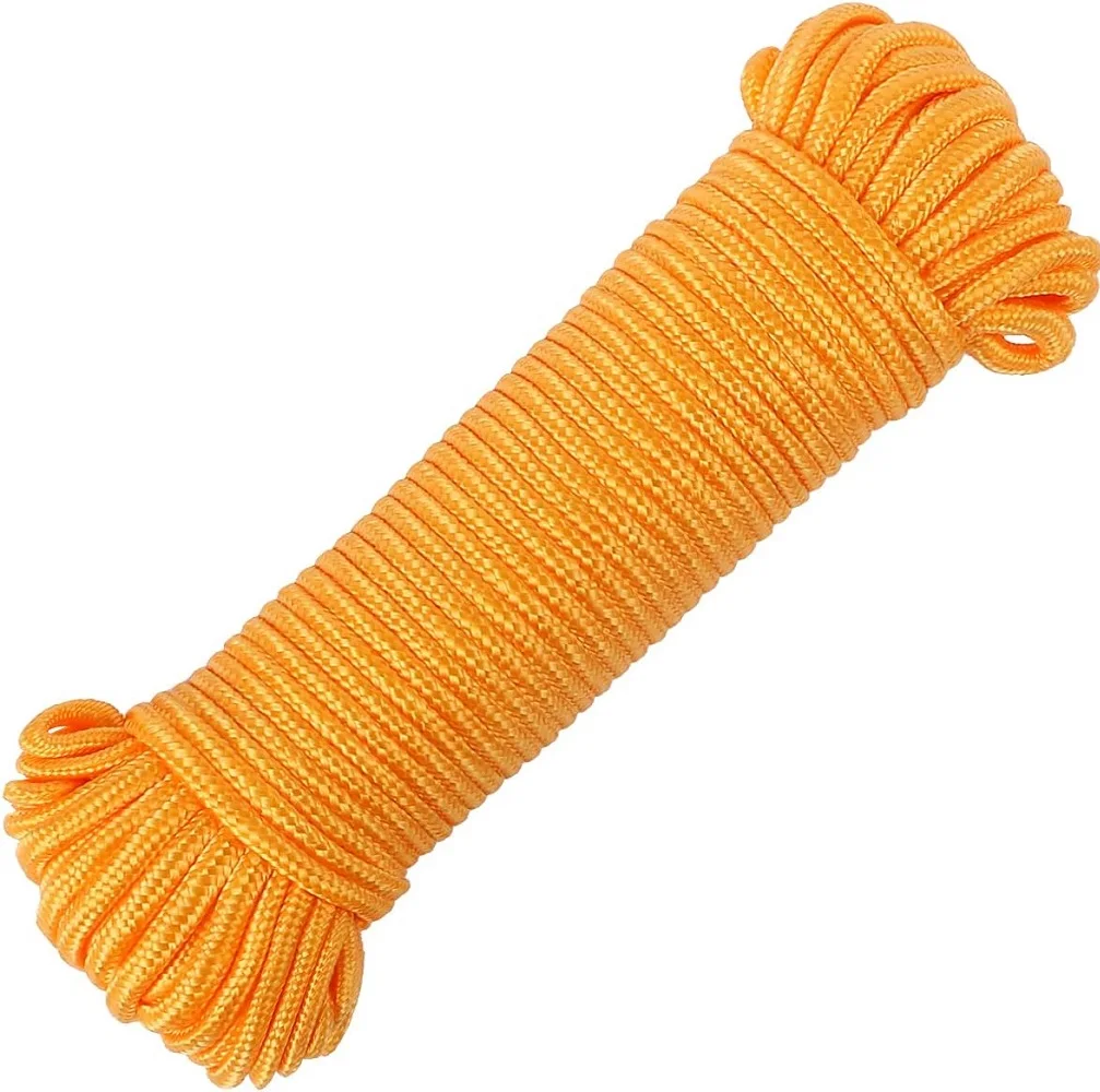Polyester / PP /PE /Nylon Solid /Hollow Multipurpose Smooth  Braided  Cord Line  For Anchors, Crafts, Towing, Packaging, Safety