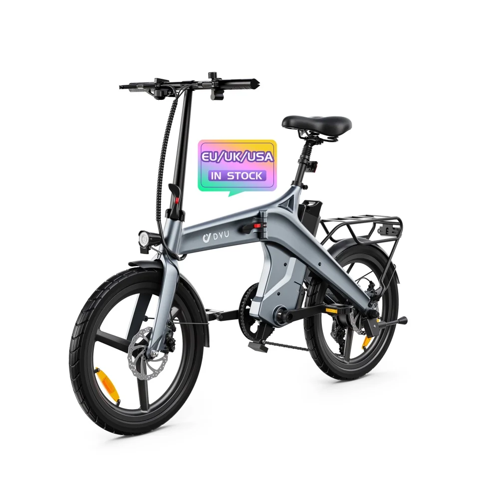 20 дюймов DYU Бесплатная доставка в наличии дешевые смарт-Чоппер e-bike trek Велосипед Литиевые складные электрические велосипеды для взрослых продажи Китай