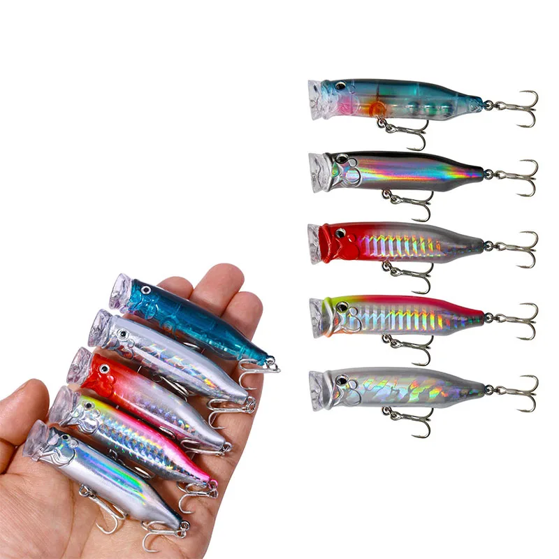 70mm 9.4g Hard Plastic topwater floating popper lure fishing Bait Seuelo Pesca Artificial Bait Sea Bass Fishing Lures
