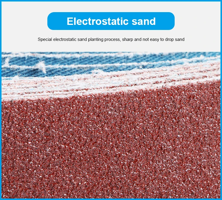 High quality Sanding belt Manufacturer Aluminum Oxide electroplated diamond for Polishing Metal and Stainless Steel
