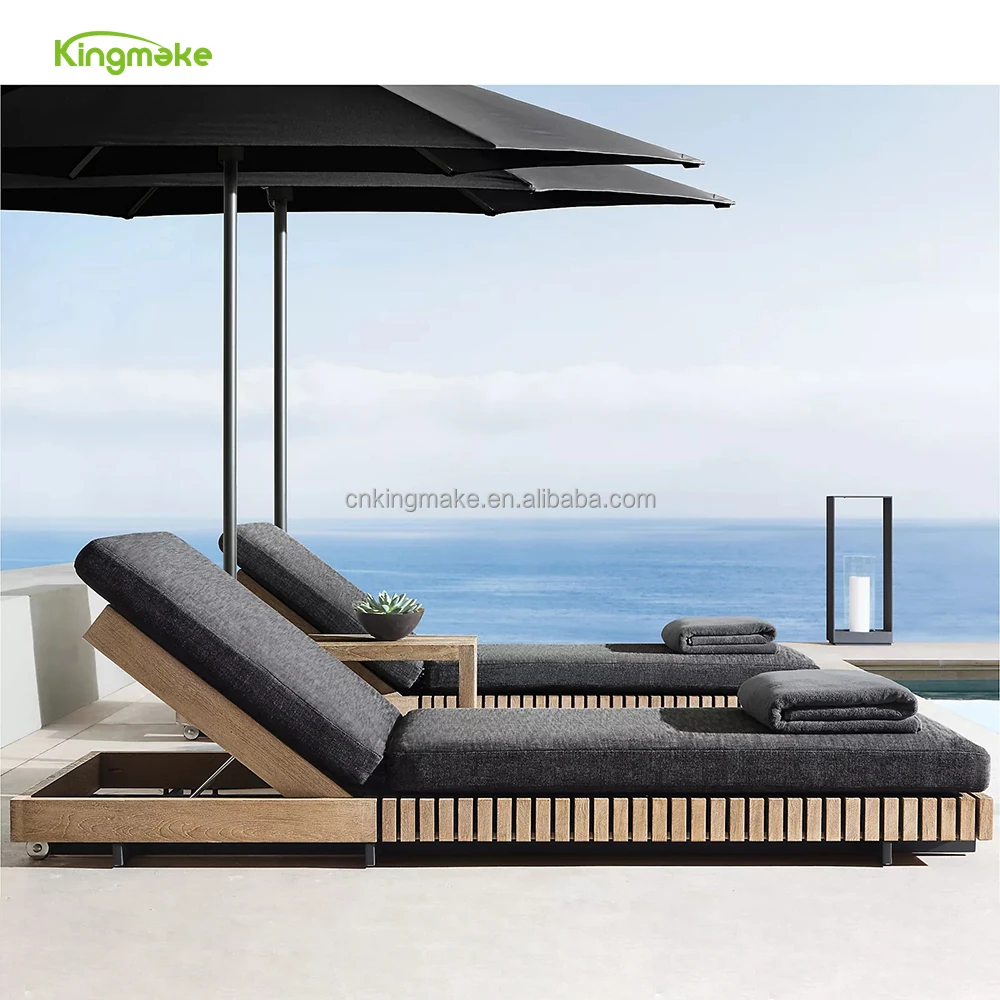Outdoor Hotel Furniture Chaise Lounge Sofa Beach Swimming Pool Patio Chaise Lounge Set Garden Lounge (1600806258019)