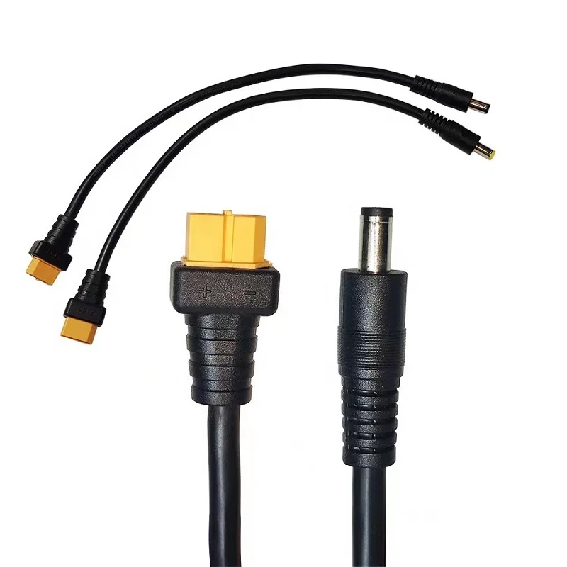 XT60 Plug Male Female Connector to  DC 5525 5521 Power Cable for Drone  FPV Multirotor Field Repairs Apply 30CM 18AWG customized
