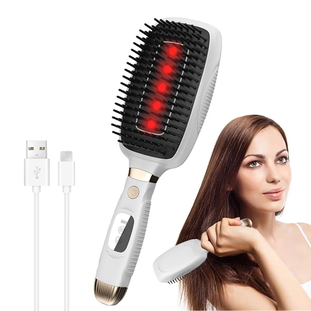 Hair Growth Machine Scalp Massage Devices 810 Nm Led Red Light Therapy Hair Growth Brush